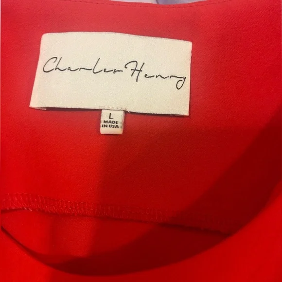 Charles Henry- Nordstrom Red dress size Large - Picture 6 of 8